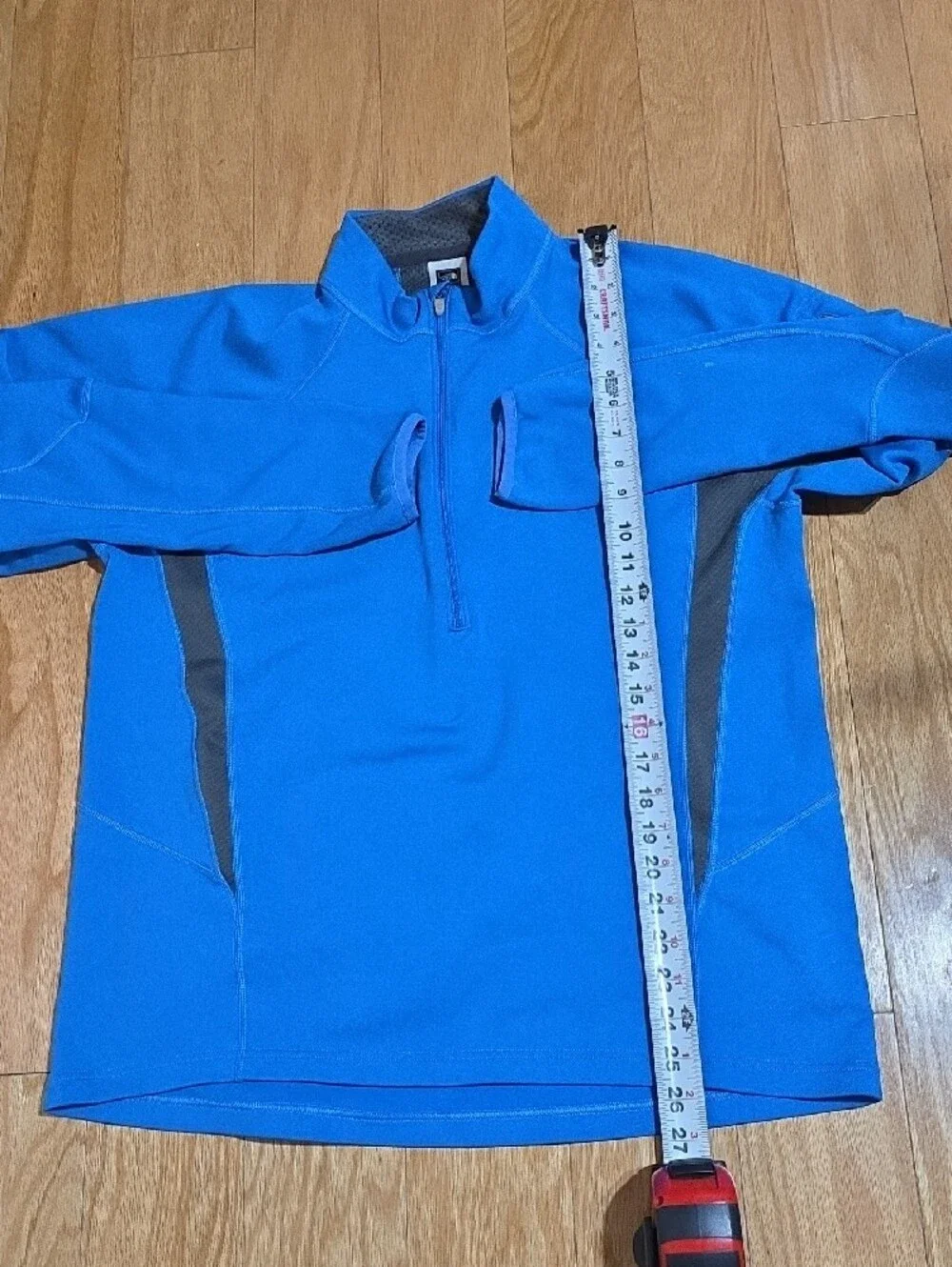 The North Face Flight Series Pullover Men's Sz L Blue Black Quarter Zip long Slv